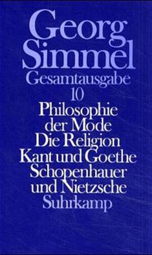 Buchcover Gesamtausgabe in 24 Bänden | Georg Simmel | EAN 9783518579602 | ISBN 3-518-57960-6 | ISBN 978-3-518-57960-2