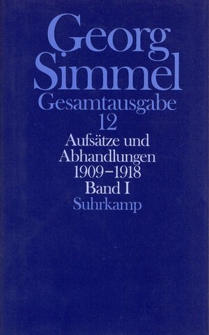 Buchcover Gesamtausgabe in 24 Bänden | Georg Simmel | EAN 9783518579626 | ISBN 3-518-57962-2 | ISBN 978-3-518-57962-6