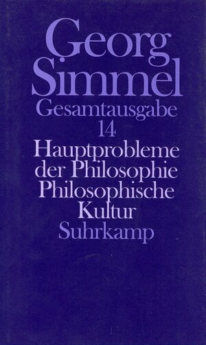 Buchcover Gesamtausgabe in 24 Bänden | Georg Simmel | EAN 9783518579640 | ISBN 3-518-57964-9 | ISBN 978-3-518-57964-0