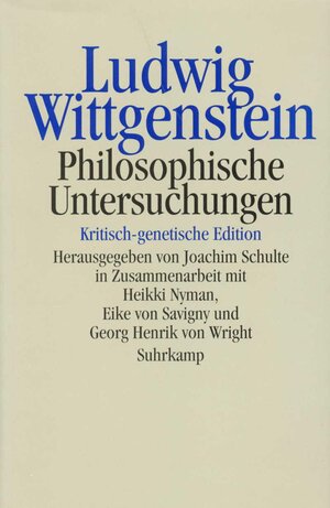 Buchcover Philosophische Untersuchungen | Ludwig Wittgenstein | EAN 9783518583128 | ISBN 3-518-58312-3 | ISBN 978-3-518-58312-8