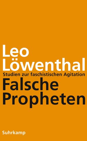 Buchcover Falsche Propheten | Leo Löwenthal | EAN 9783518587621 | ISBN 3-518-58762-5 | ISBN 978-3-518-58762-1