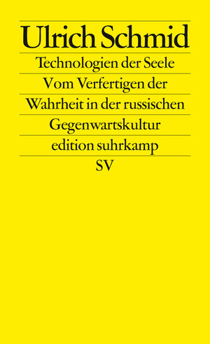 Buchcover Technologien der Seele | Ulrich Schmid | EAN 9783518742952 | ISBN 3-518-74295-7 | ISBN 978-3-518-74295-2