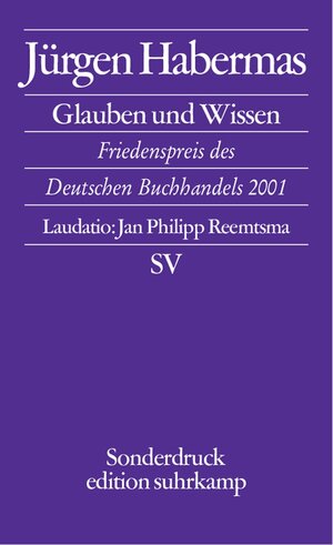 Buchcover Glauben und Wissen | Jürgen Habermas | EAN 9783518743973 | ISBN 3-518-74397-X | ISBN 978-3-518-74397-3