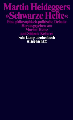 Buchcover Martin Heideggers »Schwarze Hefte«  | EAN 9783518744543 | ISBN 3-518-74454-2 | ISBN 978-3-518-74454-3