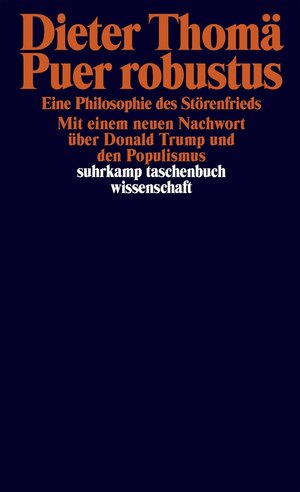 Buchcover Puer robustus | Dieter Thomä | EAN 9783518748268 | ISBN 3-518-74826-2 | ISBN 978-3-518-74826-8