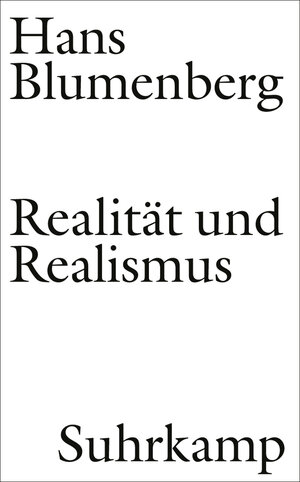 Buchcover Realität und Realismus | Hans Blumenberg | EAN 9783518764916 | ISBN 3-518-76491-8 | ISBN 978-3-518-76491-6