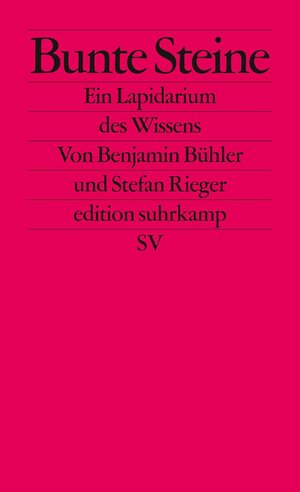 Buchcover Bunte Steine | Benjamin Bühler | EAN 9783518794203 | ISBN 3-518-79420-5 | ISBN 978-3-518-79420-3