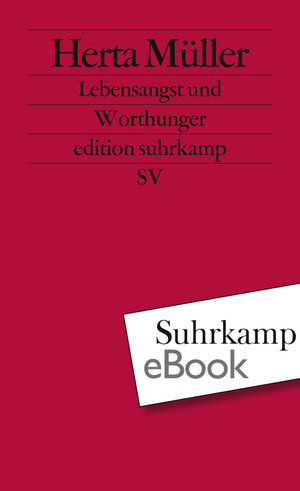 Buchcover Lebensangst und Worthunger | Herta Müller | EAN 9783518796009 | ISBN 3-518-79600-3 | ISBN 978-3-518-79600-9