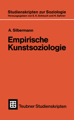 Empirische Kunstsoziologie (German Edition) (Teubner Studienskripten zur Soziologie)