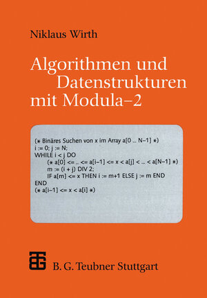 Buchcover Algorithmen und Datenstrukturen mit Modula — 2 | EAN 9783519122609 | ISBN 3-519-12260-X | ISBN 978-3-519-12260-9