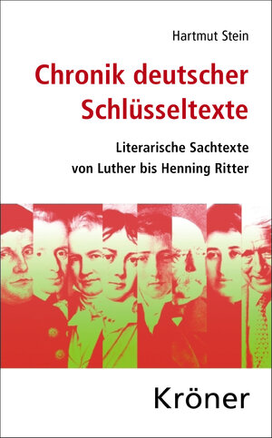 Buchcover Chronik deutscher Schlüsseltexte | Hartmut Stein | EAN 9783520320919 | ISBN 3-520-32091-6 | ISBN 978-3-520-32091-9