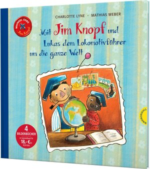 Buchcover Jim Knopf: Mit Jim Knopf und Lukas dem Lokomotivführer um die ganze Welt | Michael Ende | EAN 9783522460088 | ISBN 3-522-46008-1 | ISBN 978-3-522-46008-8