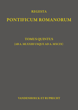 Buchcover Regesta Pontificum Romanorum | Philipp Jaffé | EAN 9783525302521 | ISBN 3-525-30252-5 | ISBN 978-3-525-30252-1