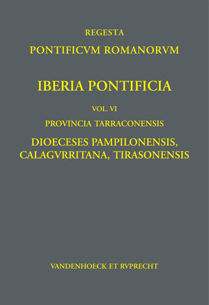 Buchcover Iberia Pontificia. Vol. VI | Frank Engel | EAN 9783525317396 | ISBN 3-525-31739-5 | ISBN 978-3-525-31739-6