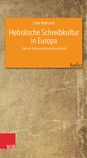 Buchcover Hebräische Schreibkultur in Europa | Lilah Nethanel | EAN 9783525336120 | ISBN 3-525-33612-8 | ISBN 978-3-525-33612-0