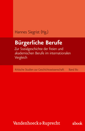 Buchcover Bürgerliche Berufe  | EAN 9783525357422 | ISBN 3-525-35742-7 | ISBN 978-3-525-35742-2