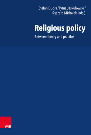 Buchcover Religious policy  | EAN 9783525368572 | ISBN 3-525-36857-7 | ISBN 978-3-525-36857-2