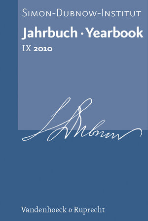 Buchcover Jahrbuch des Simon-Dubnow-Instituts / Simon Dubnow Institute Yearbook IX (2010)  | EAN 9783525369364 | ISBN 3-525-36936-0 | ISBN 978-3-525-36936-4