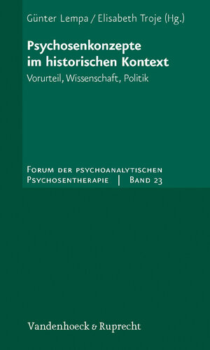 Buchcover Psychosenkonzepte im historischen Kontext  | EAN 9783525451243 | ISBN 3-525-45124-5 | ISBN 978-3-525-45124-3