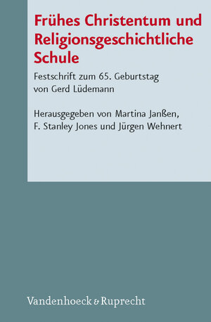 Buchcover Frühes Christentum und Religionsgeschichtliche Schule  | EAN 9783525539774 | ISBN 3-525-53977-0 | ISBN 978-3-525-53977-4