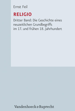 Buchcover Religio | Ernst Feil | EAN 9783525551875 | ISBN 3-525-55187-8 | ISBN 978-3-525-55187-5