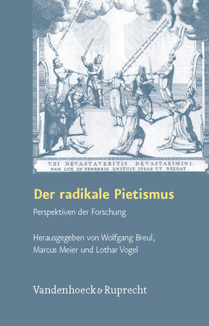 Buchcover Der radikale Pietismus  | EAN 9783525558393 | ISBN 3-525-55839-2 | ISBN 978-3-525-55839-3