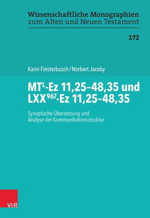Buchcover MTL-Ez 11,25–48,35 und LXX967-Ez 11,25–48,35 | Karin Finsterbusch | EAN 9783525560822 | ISBN 3-525-56082-6 | ISBN 978-3-525-56082-2