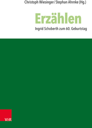 Buchcover Erzählen  | EAN 9783525573228 | ISBN 3-525-57322-7 | ISBN 978-3-525-57322-8