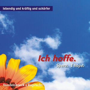 Buchcover Ich hoffe. Spero. I hope.  | EAN 9783525633779 | ISBN 3-525-63377-7 | ISBN 978-3-525-63377-9