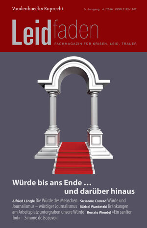 Buchcover Würde bis ans Ende … und darüber hinaus  | EAN 9783525806166 | ISBN 3-525-80616-7 | ISBN 978-3-525-80616-6