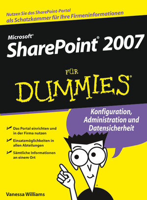 Buchcover Microsoft SharePoint 2007 für Dummies | Vanessa L. Williams | EAN 9783527658664 | ISBN 3-527-65866-1 | ISBN 978-3-527-65866-4
