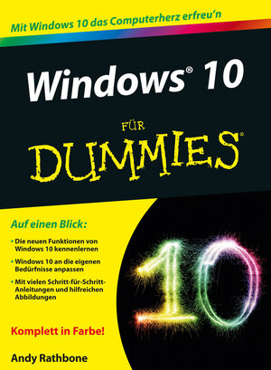 Buchcover Windows 10 für Dummies | Andy Rathbone | EAN 9783527691593 | ISBN 3-527-69159-6 | ISBN 978-3-527-69159-3