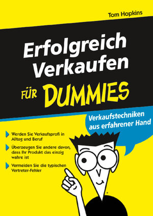 Buchcover Erfolgreich Verkaufen für Dummies | Tom Hopkins | EAN 9783527700417 | ISBN 3-527-70041-2 | ISBN 978-3-527-70041-7