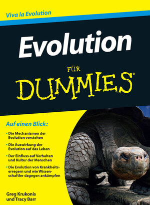 Buchcover Evolution für Dummies | Greg Krukonis | EAN 9783527708529 | ISBN 3-527-70852-9 | ISBN 978-3-527-70852-9
