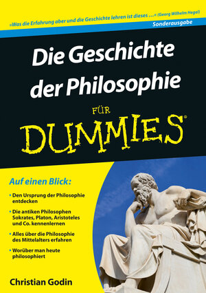 Buchcover Die Geschichte der Philosophie für Dummies | Christian Godin | EAN 9783527712304 | ISBN 3-527-71230-5 | ISBN 978-3-527-71230-4