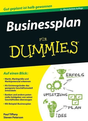 Buchcover Businessplan für Dummies | Paul Tiffany | EAN 9783527712366 | ISBN 3-527-71236-4 | ISBN 978-3-527-71236-6