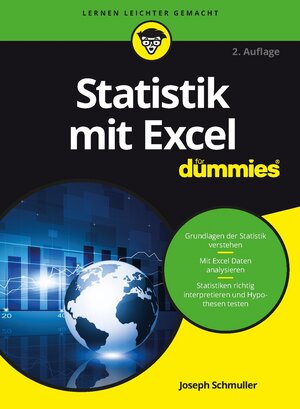 Buchcover Statistik mit Excel für Dummies | Joseph Schmuller | EAN 9783527712878 | ISBN 3-527-71287-9 | ISBN 978-3-527-71287-8