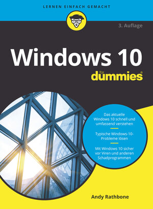 Buchcover Windows 10 für Dummies | Andy Rathbone | EAN 9783527718016 | ISBN 3-527-71801-X | ISBN 978-3-527-71801-6