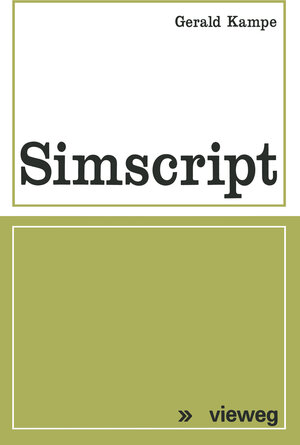 Buchcover Simscript | Gerald Kampe | EAN 9783528038021 | ISBN 3-528-03802-0 | ISBN 978-3-528-03802-1
