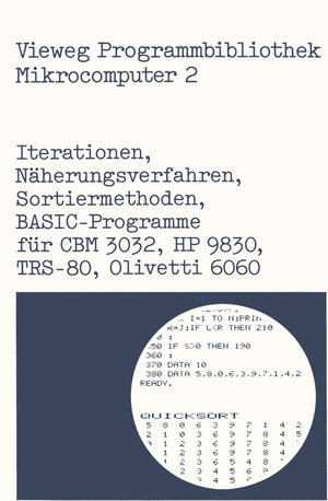 Buchcover Iterationen, Näherungsverfahren, Sortiermethoden | EAN 9783528042073 | ISBN 3-528-04207-9 | ISBN 978-3-528-04207-3