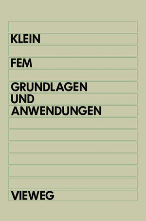 Buchcover FEM | Bernd Klein | EAN 9783528051259 | ISBN 3-528-05125-6 | ISBN 978-3-528-05125-9