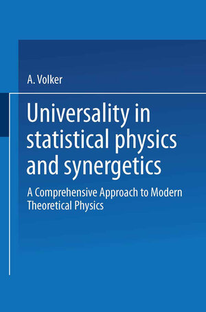 Buchcover Universality in Statistical Physics and Synergetics | Volker A. Weberruß | EAN 9783528065133 | ISBN 3-528-06513-3 | ISBN 978-3-528-06513-3