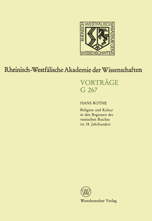 Buchcover Geisteswissenschaften | Hans Rothe | EAN 9783531072678 | ISBN 3-531-07267-6 | ISBN 978-3-531-07267-8