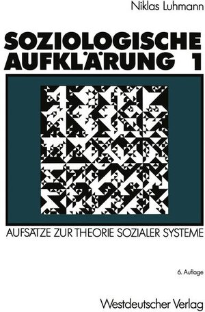 Buchcover Soziologische Aufklärung 1 | Niklas Luhmann | EAN 9783531111612 | ISBN 3-531-11161-2 | ISBN 978-3-531-11161-2