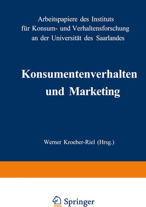 Buchcover Konsumentenverhalten und Marketing  | EAN 9783531111759 | ISBN 3-531-11175-2 | ISBN 978-3-531-11175-9