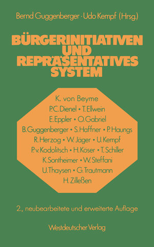 Buchcover Bürgerinitiativen und repräsentatives System  | EAN 9783531114217 | ISBN 3-531-11421-2 | ISBN 978-3-531-11421-7