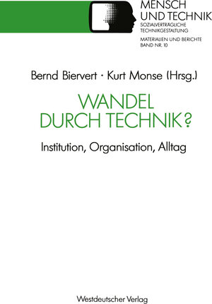Buchcover Wandel durch Technik?  | EAN 9783531122113 | ISBN 3-531-12211-8 | ISBN 978-3-531-12211-3