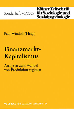 Buchcover Finanzmarkt-Kapitalismus  | EAN 9783531147390 | ISBN 3-531-14739-0 | ISBN 978-3-531-14739-0