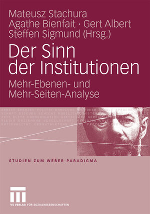 Buchcover Der Sinn der Institutionen  | EAN 9783531158181 | ISBN 3-531-15818-X | ISBN 978-3-531-15818-1