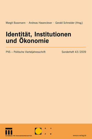 Buchcover Identität, Institutionen und Ökonomie  | EAN 9783531160337 | ISBN 3-531-16033-8 | ISBN 978-3-531-16033-7